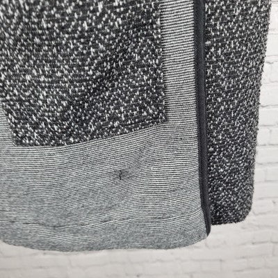 Meadow Rue Anthropologie Black & White Textured Sweater Shift Dress Size Small S