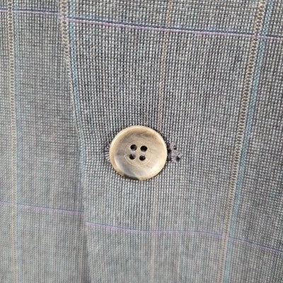 Haggar Grey Gentleman's Fit 2 Button Vented Notch Blazer Sport Coat USA Size 42L