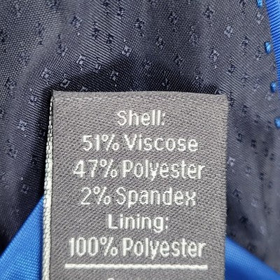GS Perfect Fit Navy Stretch 2 Button Vented Notch Blazer Sport Coat Size 50R
