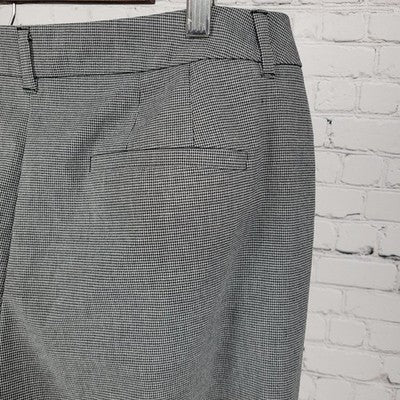 Chico's Grey Houndstooth Lightweight Stretch Pants Size 2S US 12S (35x25.5)
