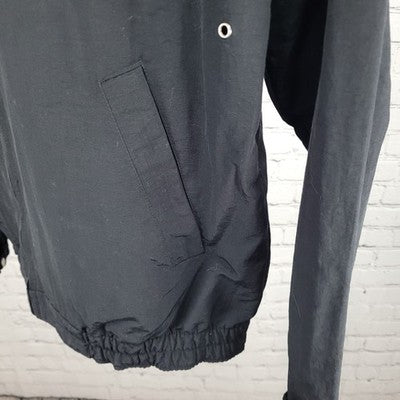 Alto Lakes Golf & Country Club Black Nylon Zip Windbreaker Jacket Size Large L