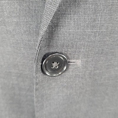 Kenneth Cole Grey Minitex Wool 2 Button Notch Blazer Sport Coat 40L MSRP $650