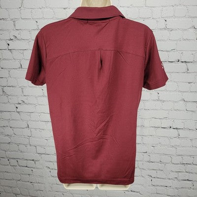 NWT Texas A&M University MS Analytics Burgundy Short Sleeve Shirt Top Medium M