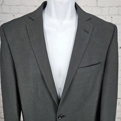 Marc Ecko Black Multitask 2 Button Double Vented Notch Blazer Sport Coat 38L