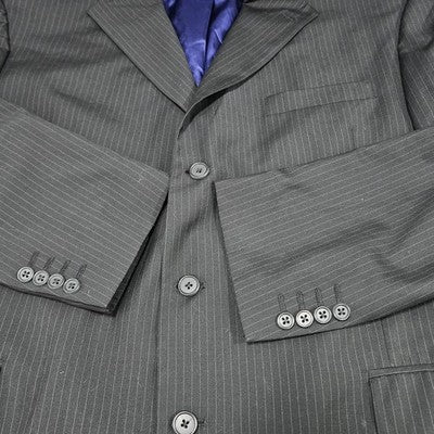 Tommy Hilfiger Black Wool Cashmere 3 Button Vented Notch Blazer Sport Coat 46R