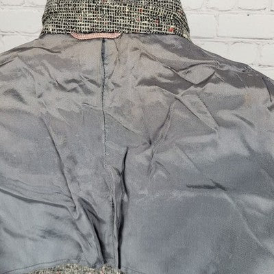 VTG Don Richards Grey Tweed 3 Button Vented Notch Blazer Sport Coat USA 42