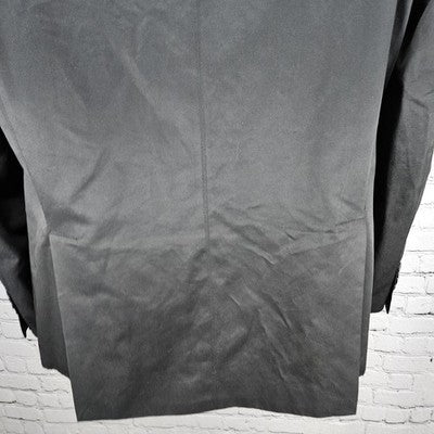 Connor Black Cotton Blend Twill 2 Button Double Vent Notch Blazer Sport Coat 42