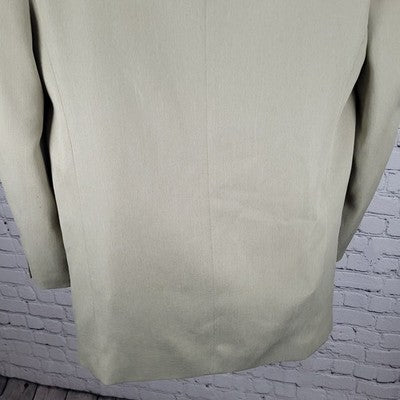 Midtown Man Casual Seperates Beige 4 Button Suit Jacket Sport Coat Size 42L