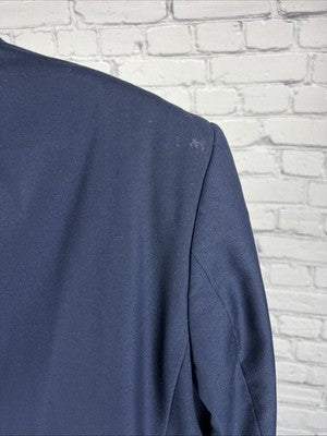 Giorgio Napoli Presidential Classic Blue Two Button Blazer Jacket Sport Coat 44R