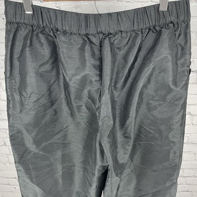 Kika Vargas Black Lightweight Elastic Waist Balloon Pants Size Large L 33x28.5