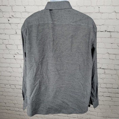 UNTUCKit Grey 100% Cotton Wrinkle Free Long Sleeve Button Up Shirt Size XXL