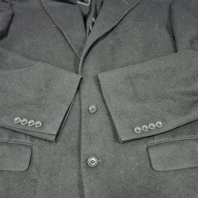 Majer Black 2 Button Single Vented Notch Blazer Sport Coat Italy Made 45