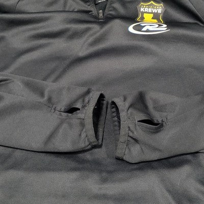 Louisiana Krewe FC Capelli Sport CS Dry Black Hooded 1/4 Zip Jacket Medium M