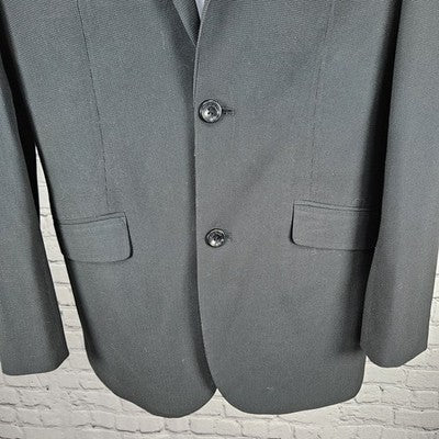 Marc Ecko Black Multitask 2 Button Double Vented Notch Blazer Sport Coat 38L