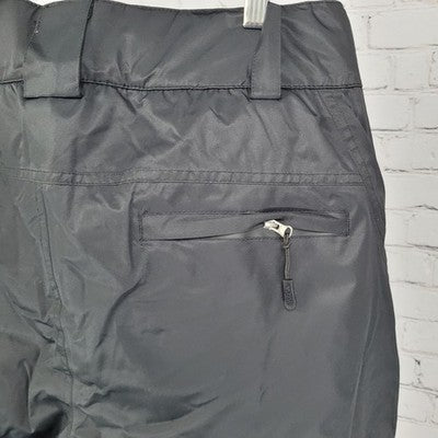 Wulful Black Adjustable Waist Cargo Snow Ski Straight Pants Size Large (33x32)