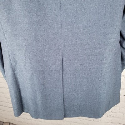VTG Southhampton Blue 2 Button Vented Notch Blazer Sport Coat USA 43