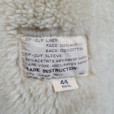 VTG Ballymoor Beige Buttoned Faux Fur Removable Liner Trench Coat Size 44R
