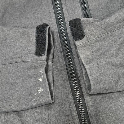 Michael Kors Grey Full Zip Removable Liner Stand Up Collar Jacket Large L