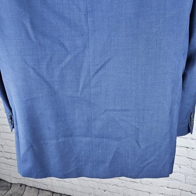 Calvin Klein Blue 2 Button Double Vented Notch Blazer Sport Coat Jacket 42 *read