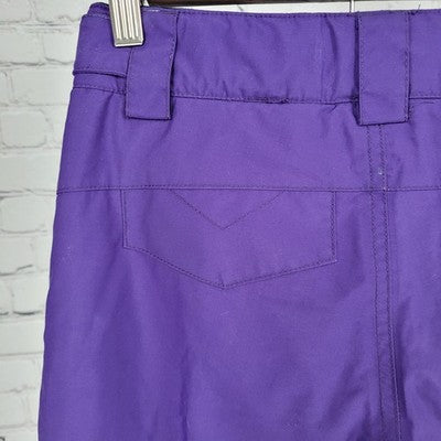Orage Purple Insulated Adjustable Waist Snow Pants Youth Size Medium M (25x26.5)