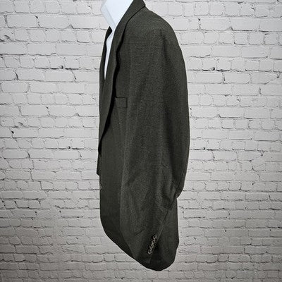 Jos A Bank Green 100% Wool Business Express 2 Button Blazer Sport Coat 42S