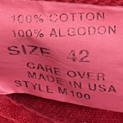 VTG Rodin Red 100% Cotton Classic Tapered Jeans USA Y2K 90’s Men’s Size (42x31)