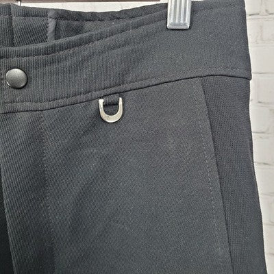 VTG Europa Black Wool Nylon Schoeller Textil Switzerland Snow Pants 30R (28x29)