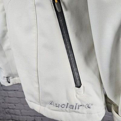 Auclair Ivory Waterproof Breathable Full Zip Stand Up Collar Jacket Large L