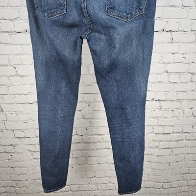 Rag & Bone Joshua Blue Skinny Low Rise Medium Wash Stretch Jeans USA 28 (28x30)