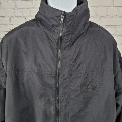 Whites Canada Black Insulated Fleece Lined Removable Sleeves Full Zip Jacket XL
