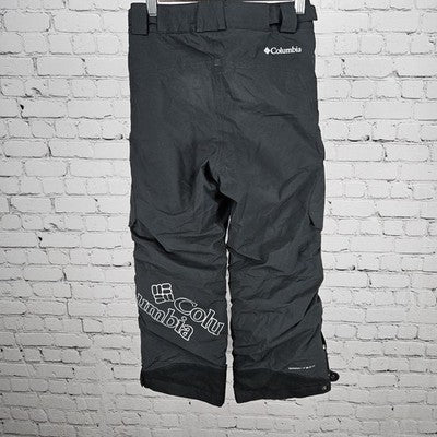Columbia Black Omni Tech Insulated Snow Ski Cargo Pockets Pants Kids Small S 8