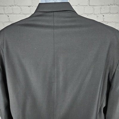 Lauren Ralph Lauren Black 100% Wool 2 Button Vented Notch Blazer Sport Coat 42L