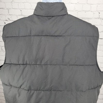 The Foundry Grey Insulated Full Zip Snap Pockets Lightweight Vest Gilet 2XL