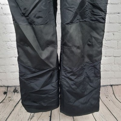 Slalom Black Front Zip Adjustable Straps Snow Ski Bib Pants Youth XL