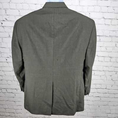 Jos A Bank Green 100% Wool Business Express 2 Button Blazer Sport Coat 42S