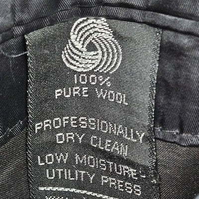 VTG Hickey Freeman Navy 100% Wool 2 Button Notch Blazer Sport Coat USA 40L