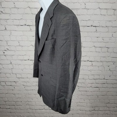 Daniel Cremieux Grey Guabello Super 120's Blazer Sport Coat Italy Made Size 40R