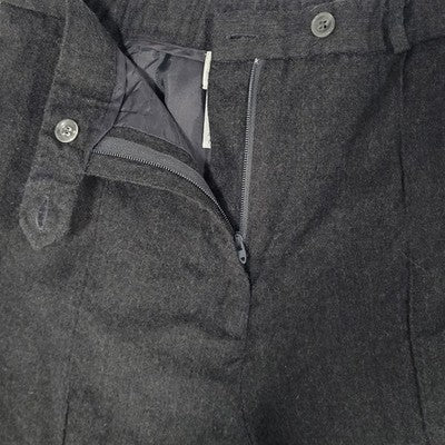 VTG Talbots Grey 100% Worsted Wool High Rise Lined Tapered Pants 8P (26x26)