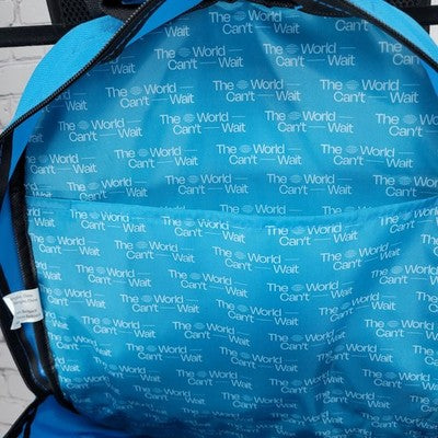 Metro Logo Blue Bio International Convention 2025 Laptop Sleeve Mesh Backpack
