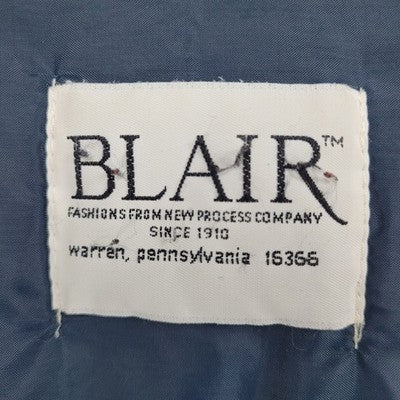 VTG Blair Blue Thinsulate Zip & Snap Utility Workwear Jacket USA Made Size XL