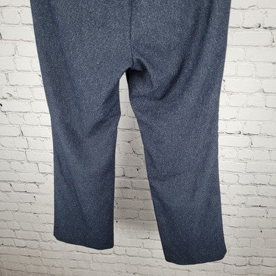Ann Taylor Factory Navy Speckled Mid Rise Straight Stretch Pants Size 6P (30x28)