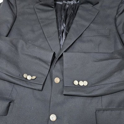 Brooks Brothers Navy 100% Wool Loro Piana Brookwood 2 Button Notch Blazer 42R