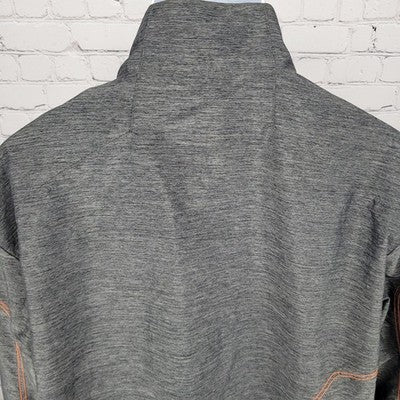 Cleveland Browns NFL Grey Reebok Full Zip Windbreaker Jacket Pockets Size XL