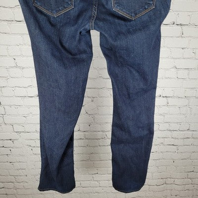 J Brand Mama J Dark Wash Straight Leg Maternity Jeans USA Made Size 25 (32x30)