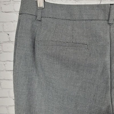 Chico's Grey Houndstooth Lightweight Stretch Pants Size 2S US 12S (35x25.5)