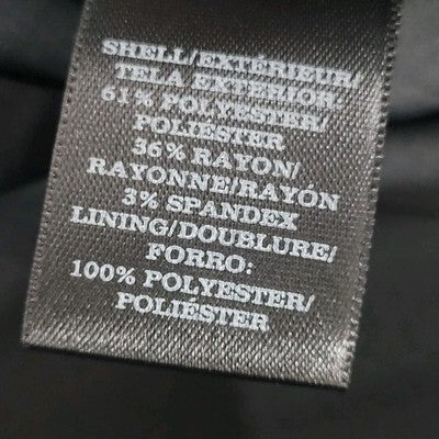 Ann Taylor Grey Hook & Loop Shawl Lapel Lined Stretch Suit Jacket 8