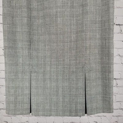 VTG Pendleton Black & White 100% Virgin Wool Check Skirt USA Made Size 8 (30x27)