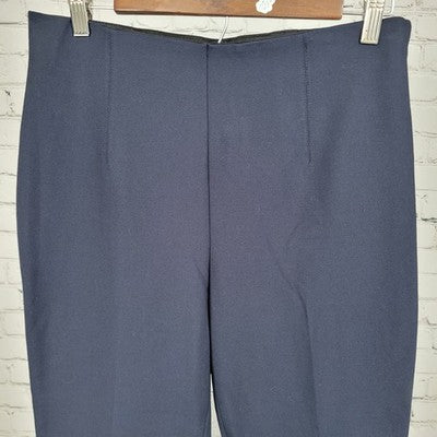 Brooks Brothers Navy High Rise Stretch Expandable Tapered Dress Pants 14 (29x29)