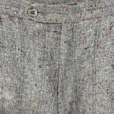 VTG Lucia Grey Multicolor Wool Blend High Rise Pants USA Made Size 14 (29x29)