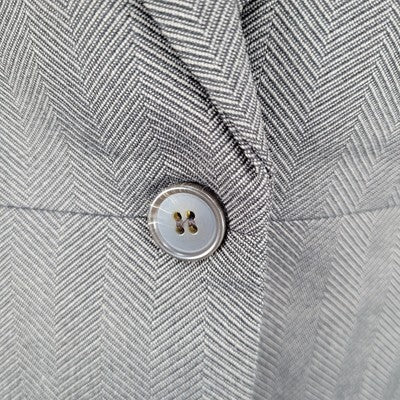 NWT Worthington Brown Herringbone Buttoned Stretch Notch Suit Jacket Size 14